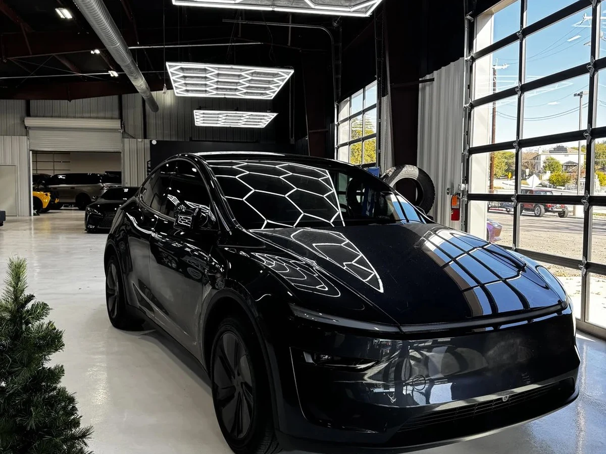 Car with window tint installed